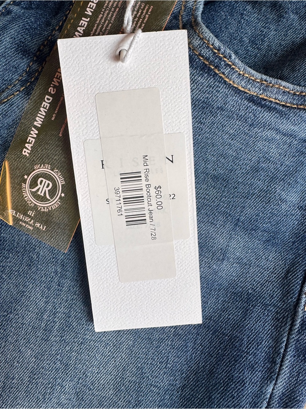 Mid Blue Women's Flared Jeans - Picture 4 of 4